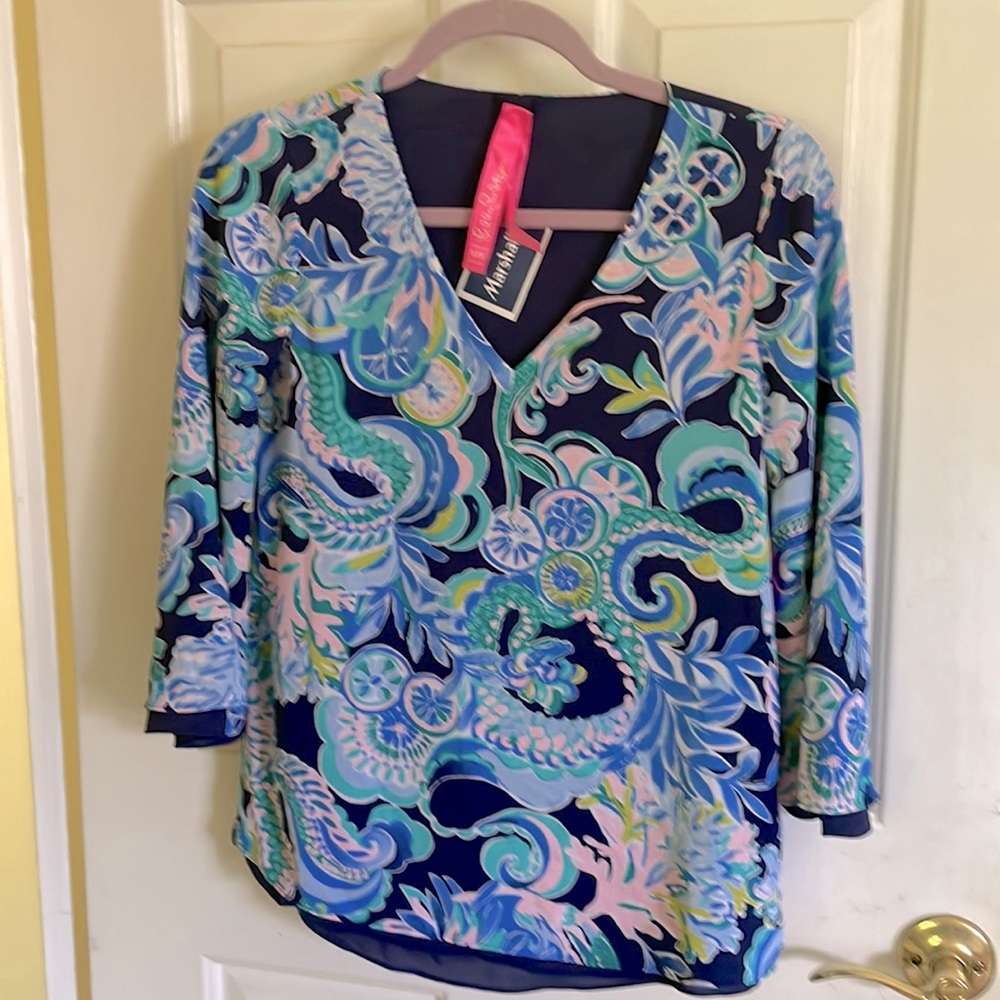 Lilly Pulitzer 3/4 Sleeve Florian - Sirens & Serpents NWT